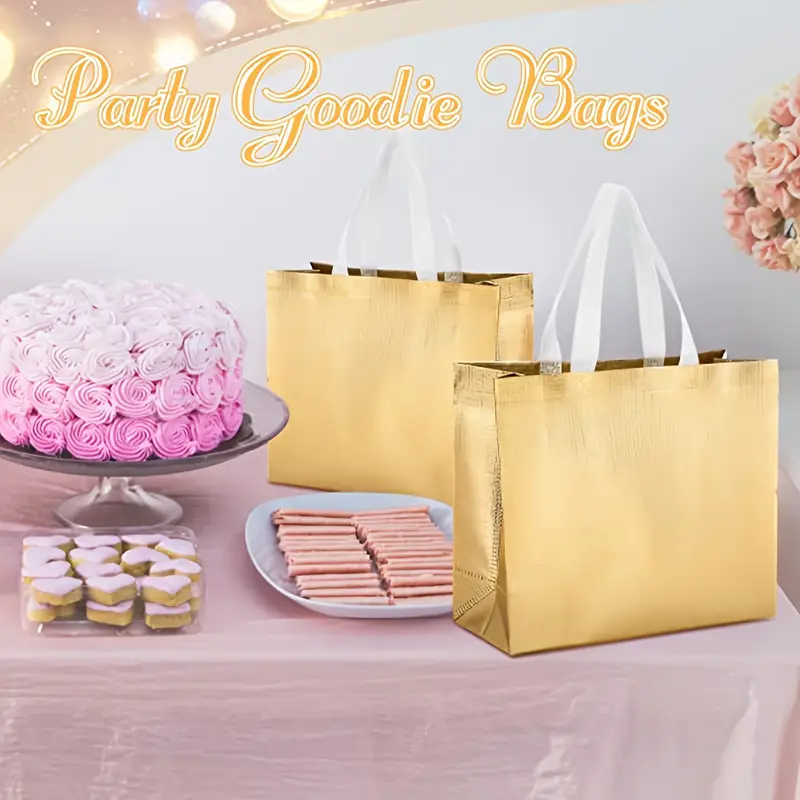 4pcs Non Woven Laser Gift Bag For Gift Giving Party Clothing